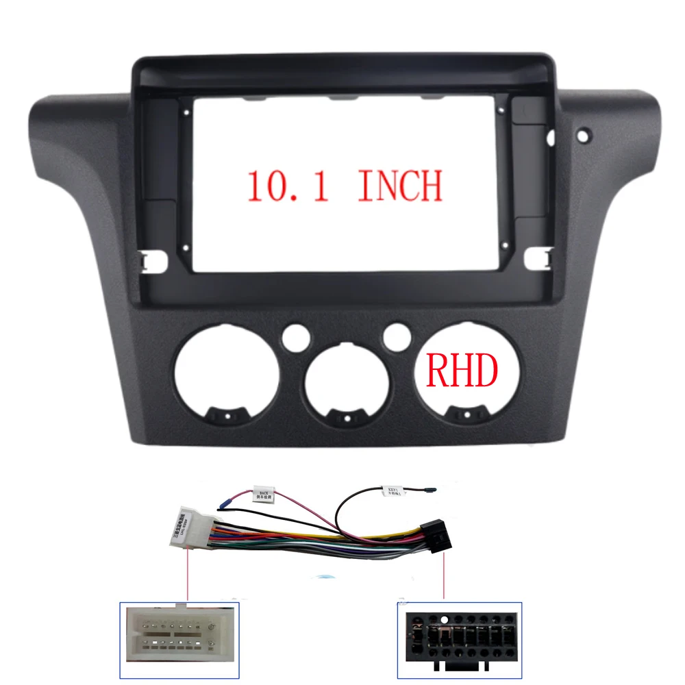 10 Inch Car Frame Fascia Adapter Android Radio Dash Fitting Panel Kit For Mitsubishi Airtrek Outlander 2001-2005 RHD