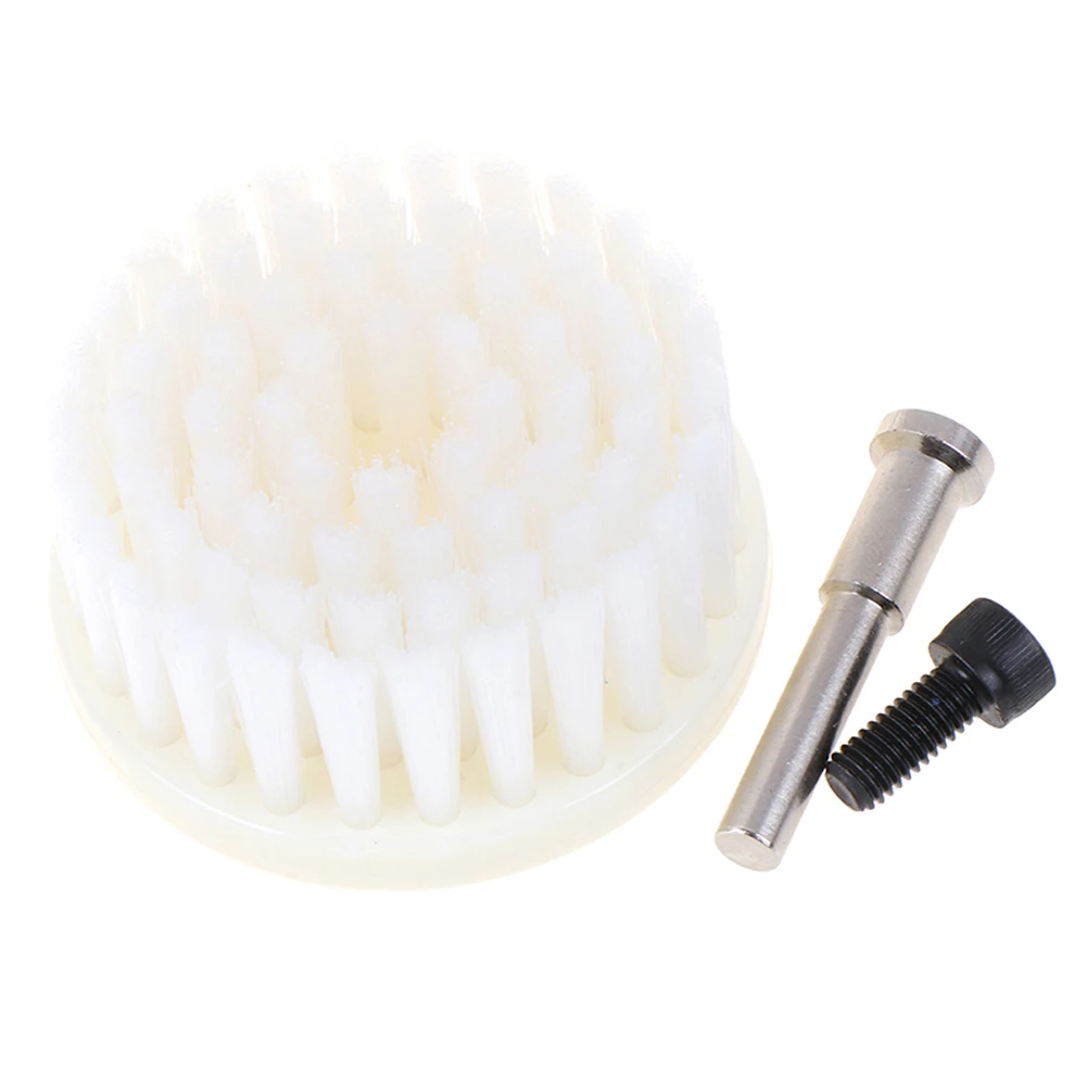 Durable High Quality Indoor Car Interior Soft Drill Powered Brush Brush Head 1 Pcs White + Metal Nanowire + Plastic