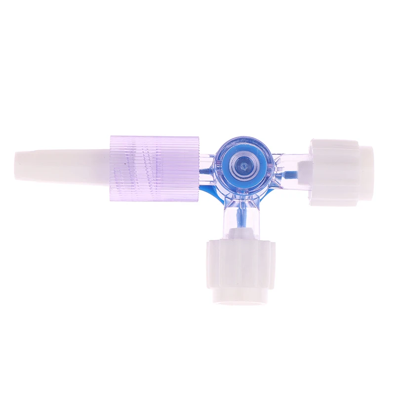 1pcs Plastic Three Way Stop Cock For Clinical Hospital Luer Lock Adapter 3 Way Stopcock Flexible T-connector Extension Tube