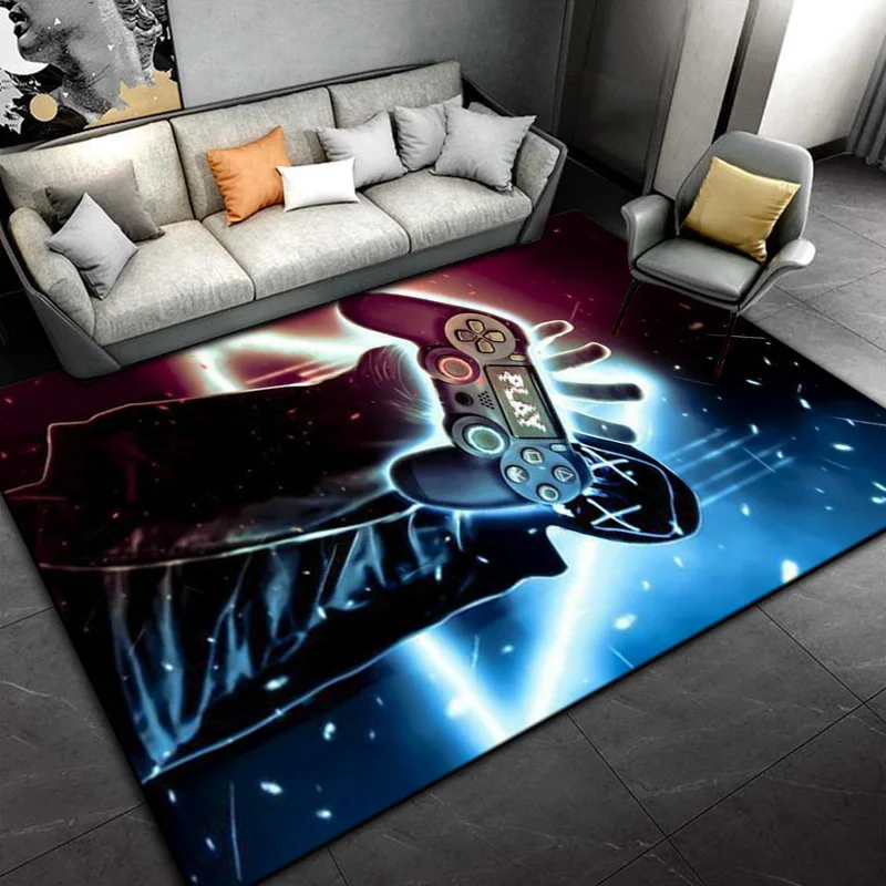 Gamer Carpet Funny Game Controller Mats For Children Soft Rug Room Gaming Anime Gamer Chair Rug Large Rug Living Room Boys