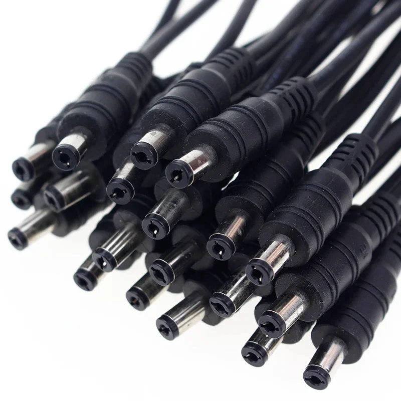 5pcs/10pcs 5.5x2.1mm Power Plug DC Male Female Cable Wire Connector Adapter Socket Jack For LED Strip Light