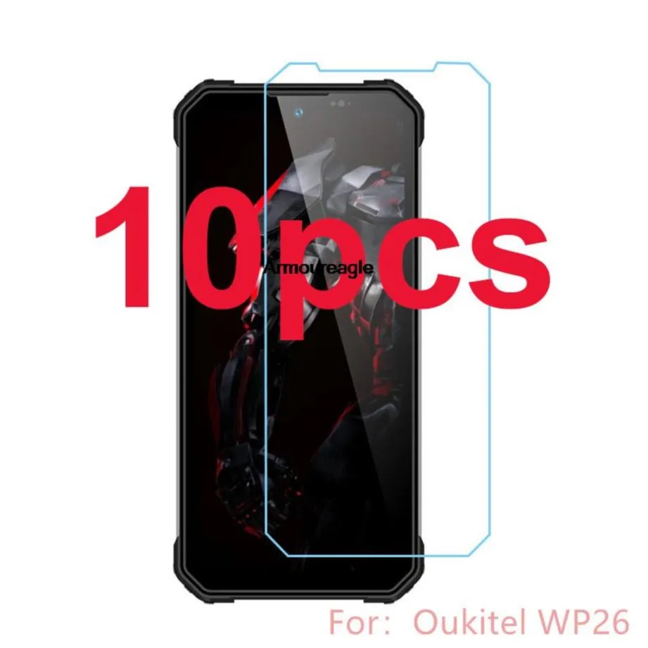 

10pcs for oukitel wp26 6.58" tempered glass protective safety guard on oukitelwp26 wp 26 screen protector film cover