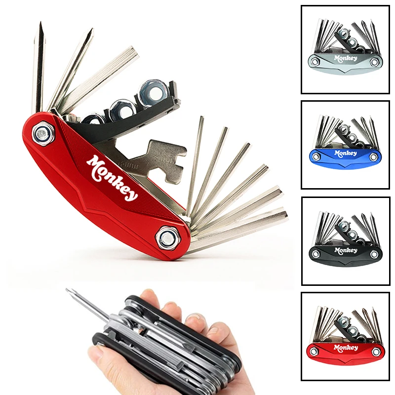 For Honda Monkey Z 125 50 Z125 Z50 Z50j Rotable Zinc Alloy monkey multifunction Combination Tool Repair Screwdriver