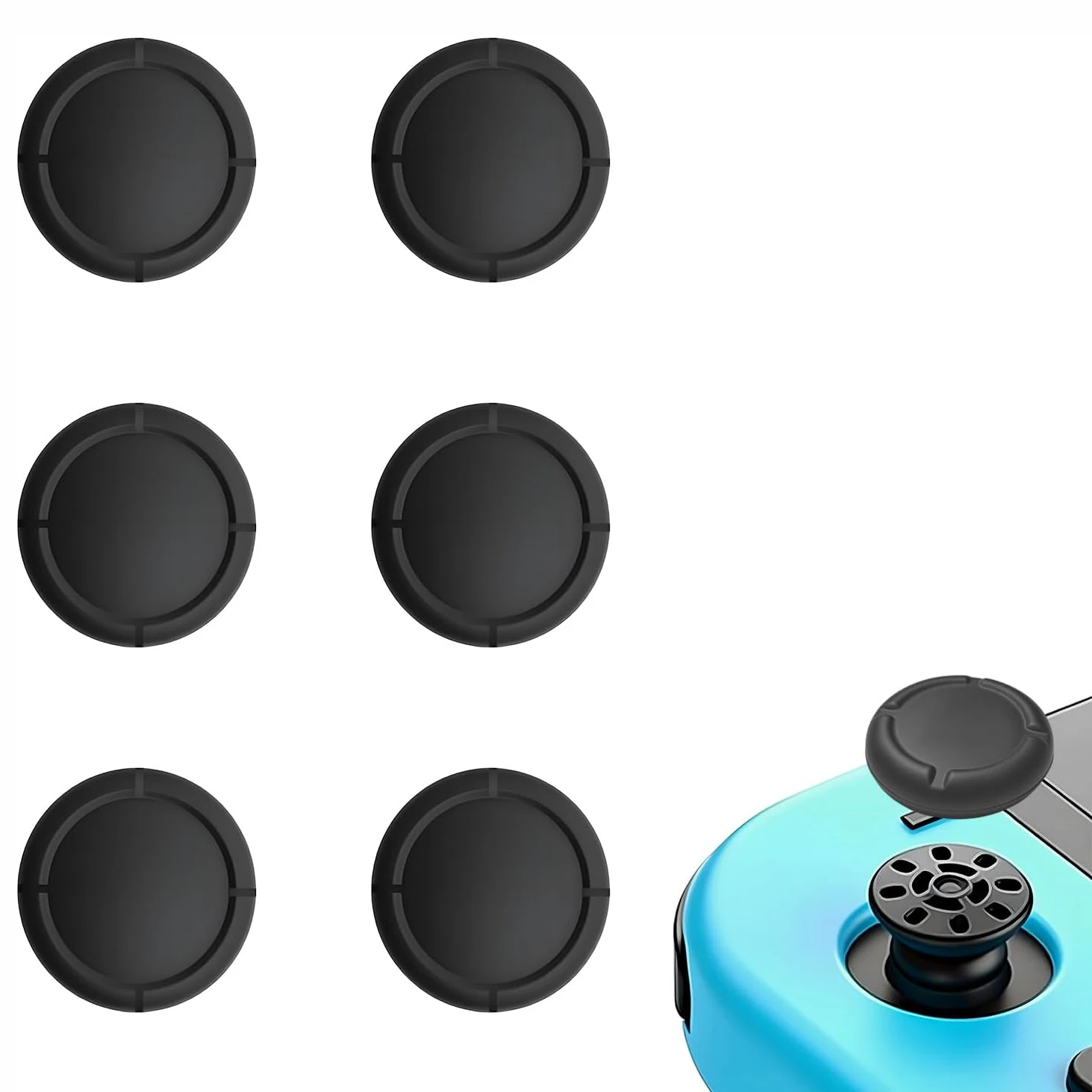 Ersatz-Joystick-Kappen für Nintendo Switch/OLED/Lite, Joystick-Griffknopf-Abdeckung