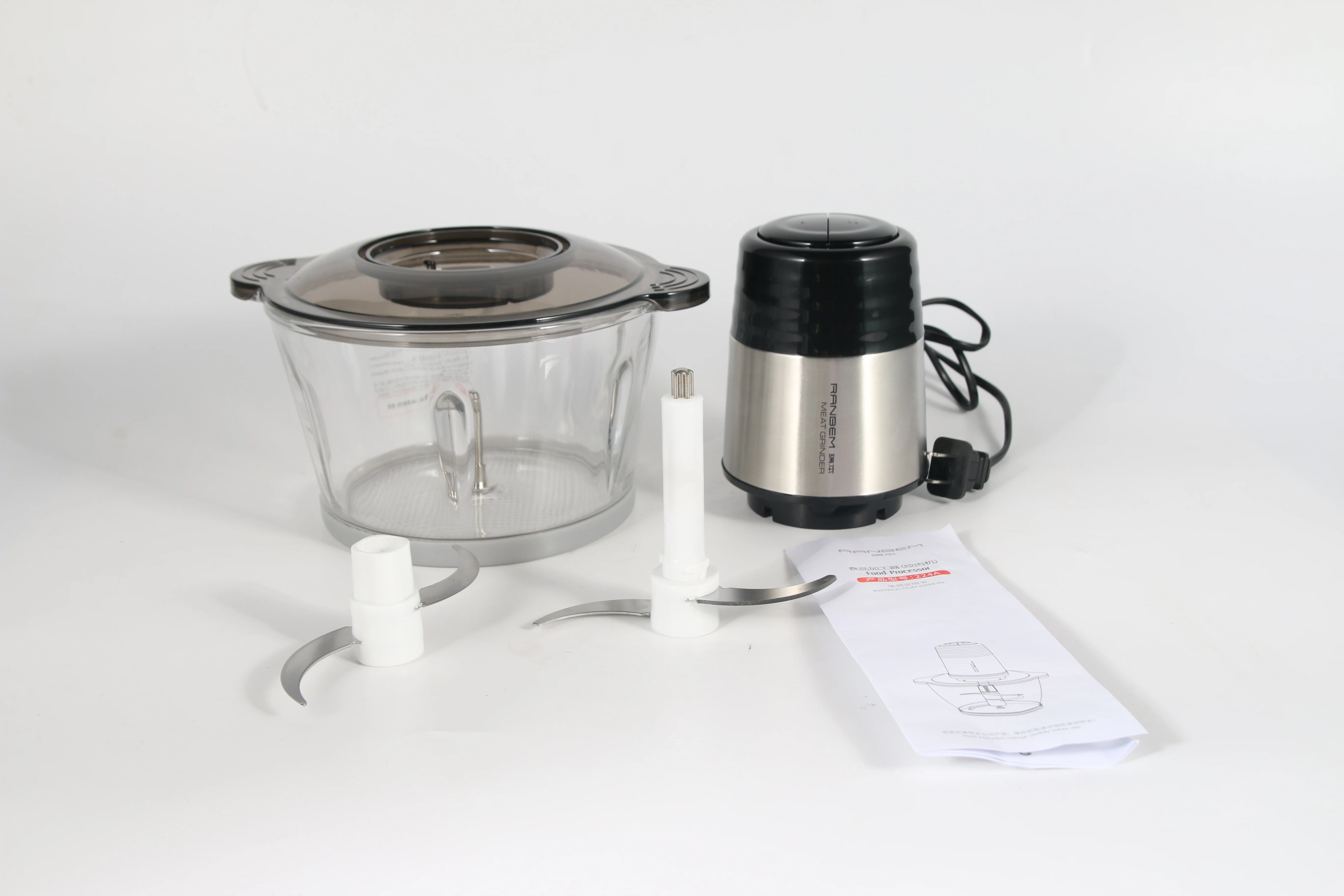 Licuadora de acero inoxidable multifuncional, procesador de alimentos, barato, multiusos, 220V, 1 Juego