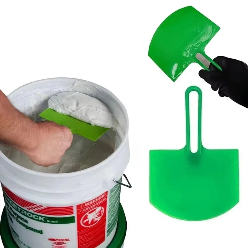 Plastic Material Putty Scoop Arc Shovel Curved Bucket Scoop Plaster Loading Tool Matching Tool Finishing Scraper