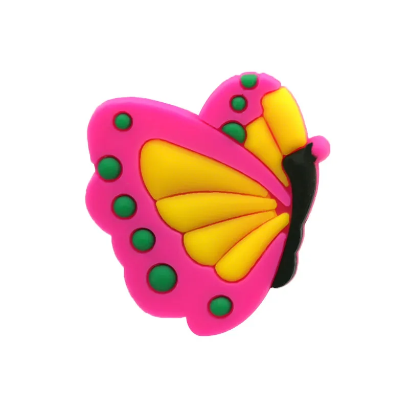 1 Stück niedliche Tiere Schuhanhänger Zubehör Schwein Huhn Schaf Elefant Schuhdekoration Fuchs Fledermaus Clog Pin für Frauen Grils Geschenk – Detail 3