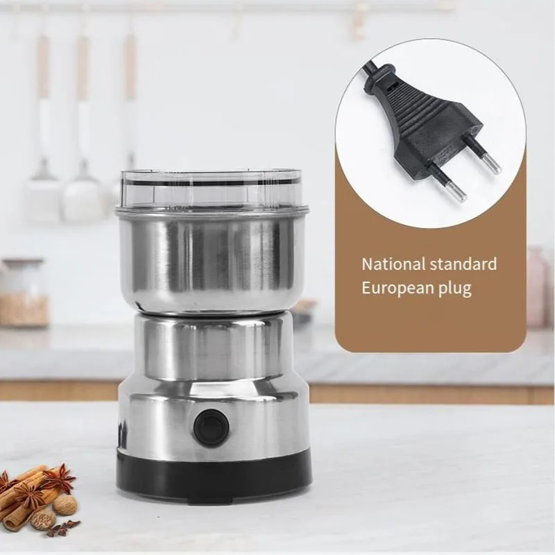 Multifunctionele keukenmachine met 4 messen: graanmolen, koffiehakselaar, elektrische koffiemolen, noten- en bonenmaler, smaakversterker