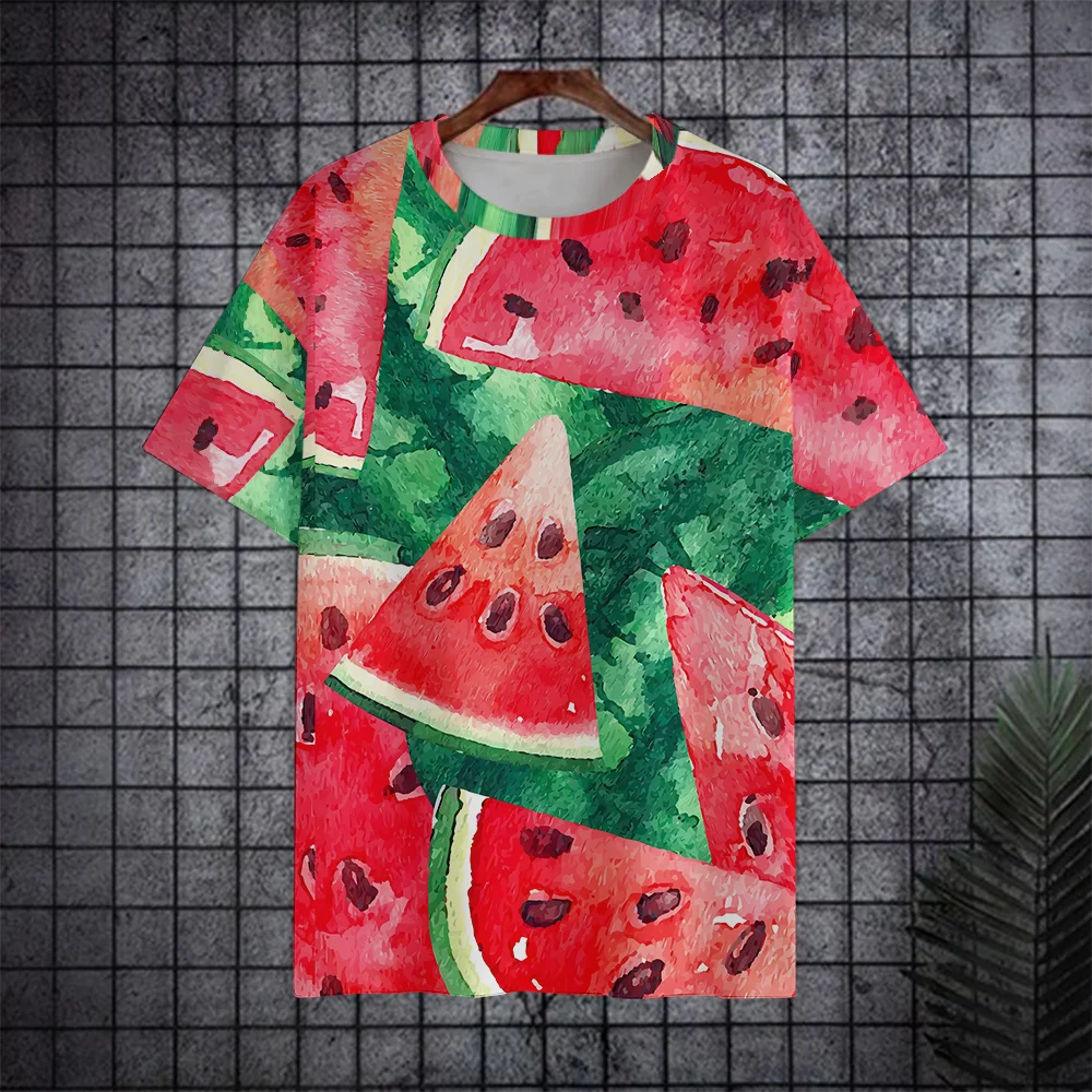 

3D printed men's pattern T-shirt casual short sleeved T-shirt outdoor men's clothing top