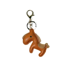 New Fashionable Women's Key Chain with  Car Keychain Leather Animal Pony  Handbag Ornament Gift