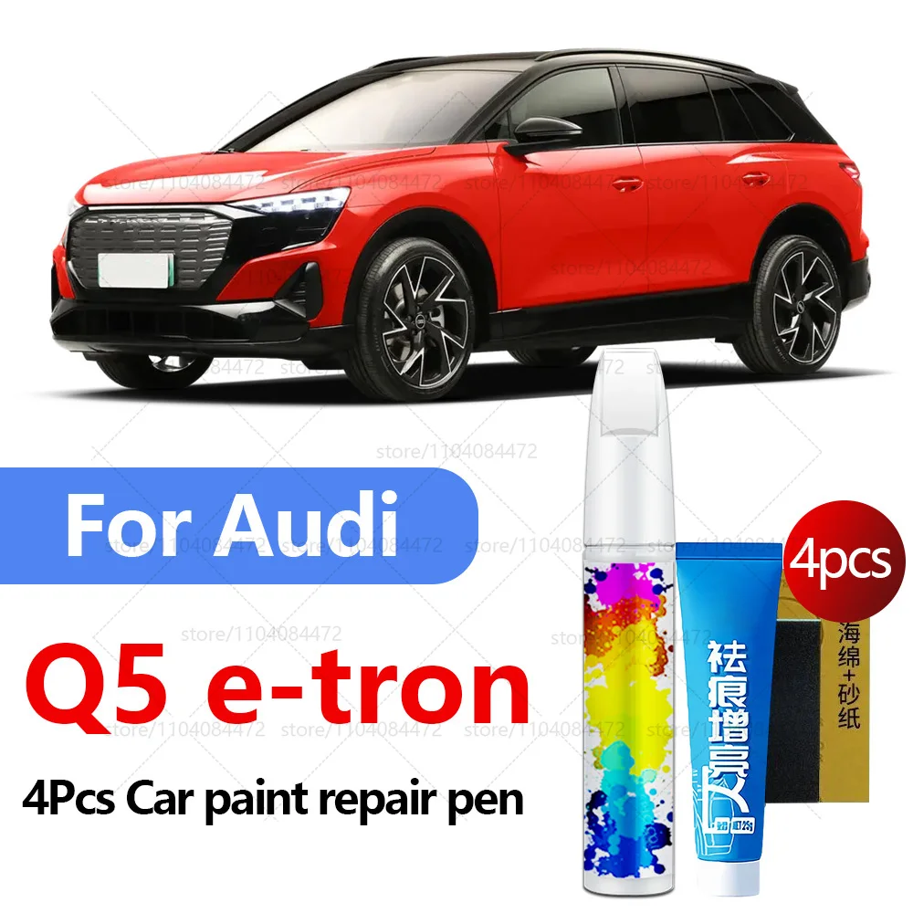 

Ручка для ремонта автомобильной краски для Audi Q5 e-tron 2022-2025 аксессуары для ремонта царапин краски 4 шт. черный LY9T красный LY3S серый LZ7S белый LY9C