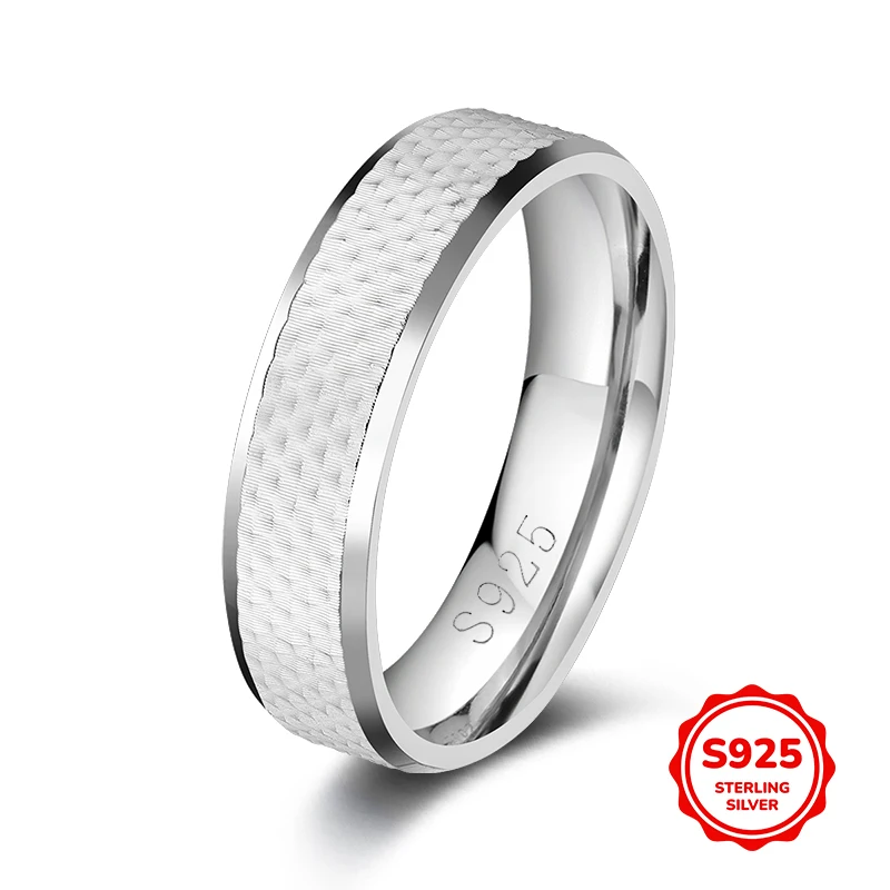 

Light Luxury Fashion S925 Silver Commuting Versatile Geometric Small Dot Plain Ring Women's Ring
