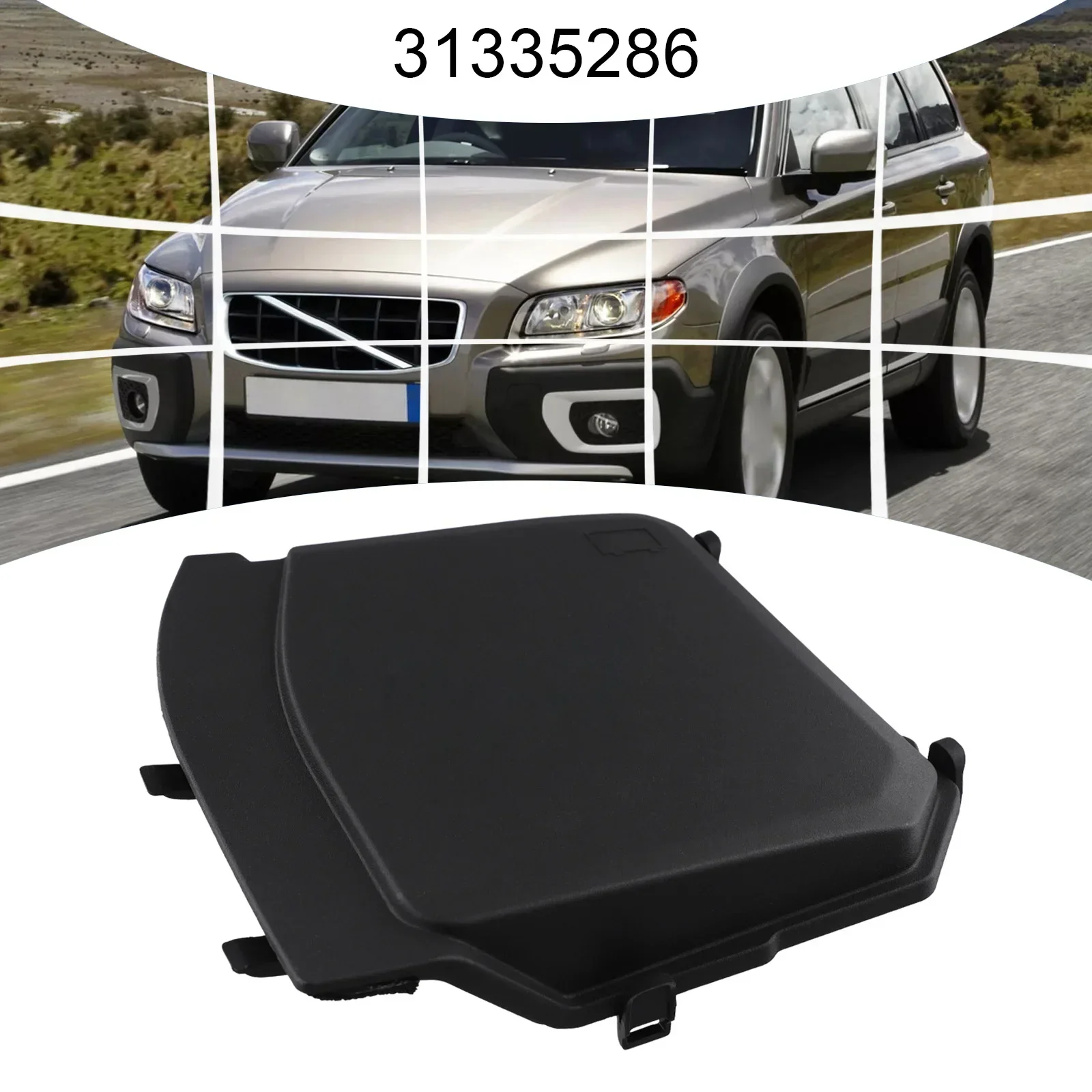 31335286 Battery Cover Front Battery Box Cover For Car Maintenance ABS Material Black Color High Universality Fitment