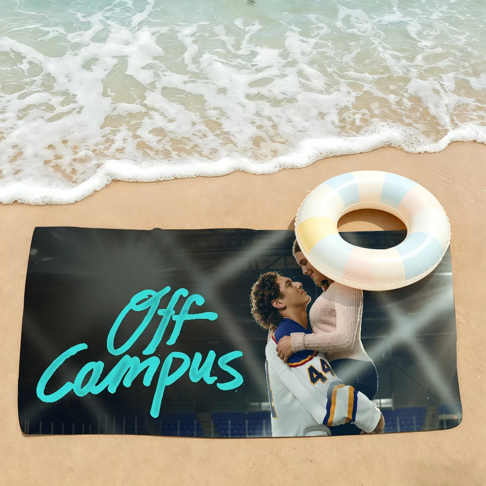 TV Off Campus Towel Soft Lightweight Anti-Sand Large Beach Towel Quick-Drying Bath Sports Family