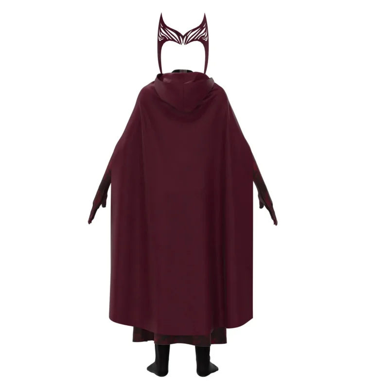 Kind Erwachsener Arzt seltsam 2 scharlachrote Hexe Wanda Cosplay Bodysuit Wanda Maximoff Overall Umhang Zentai Halloween Karneval Kostüm