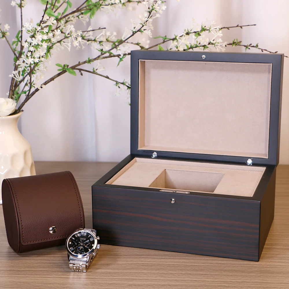 

Luxury High-End MDF Watch Winder Handmade Custom Logo Watch Boxes for Men and Women Hot Sale High Quality Case