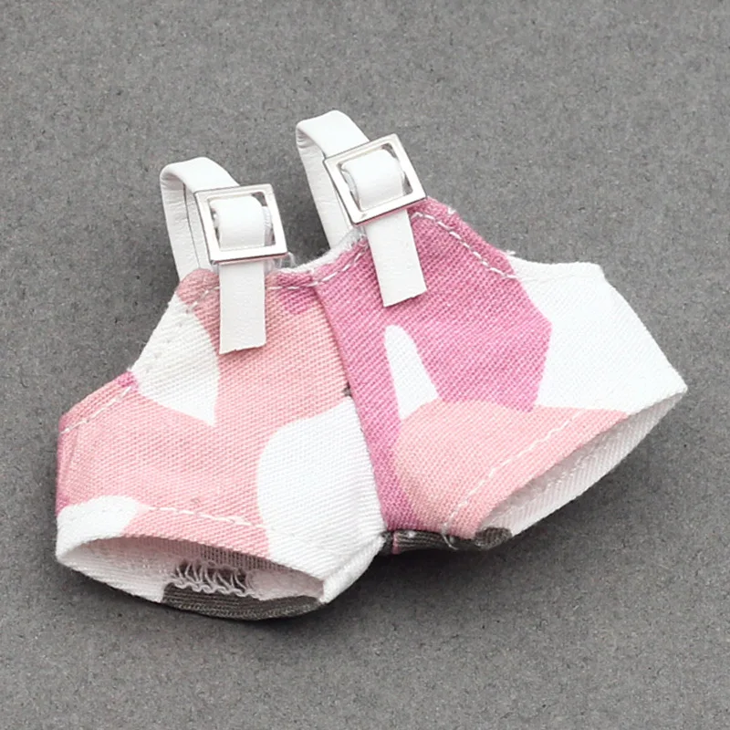 Para 10.5cm labubu 4.0 mini boneca brincalhão suspensórios calças com balde chapéu colorido conjunto de roupas boneca acessórios presente de natal