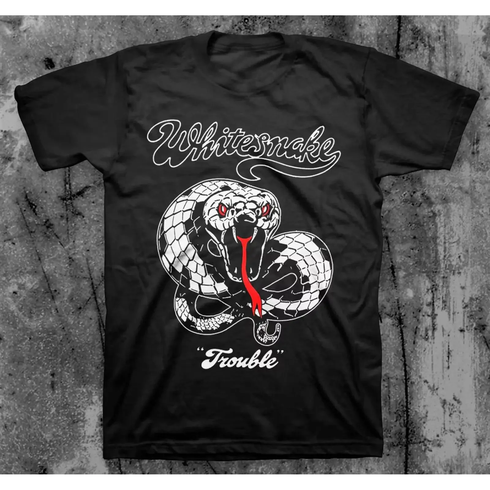 NUEVA Camiseta Whitesnake Band Negra Camisa Todas las Tallas FF140 vintage Washed Unisex Stylish Comfortable fashion Slightly