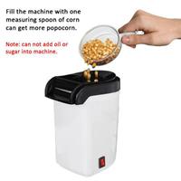 Fityle Hot Air Popcorn Machine 1200W Electric Popcorn Maker and Top Lid for Home Automatic popcorn Popper machine Oil-free