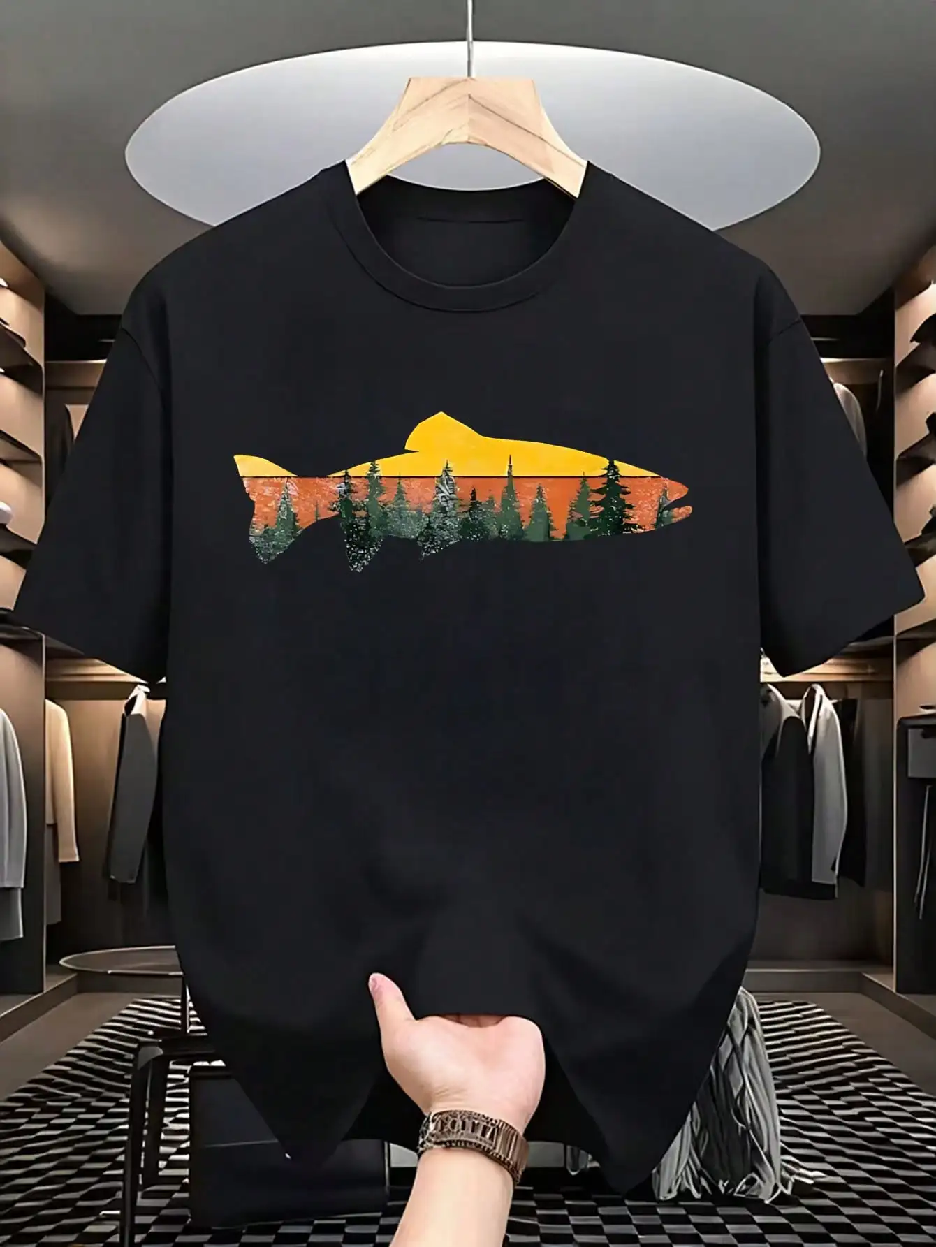 Trout Fly Fishing Outdoor Forest Nature Wildlife Fisherman-Shirt-EtcLocal Community Stores Offer Quick Delivery Of Stock, Soft Cotton A Comfortable Experience, And Special Discounts.Suitable Holidays Such As Easter, Halloween, Thanksgiving, Etc