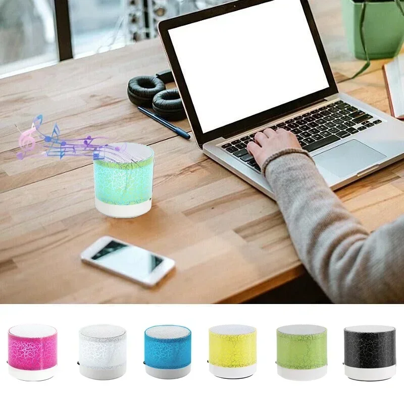 A9 Mini Wireless Loud Speakers Bluetooth-compatible Speaker MP3 Stereo Audio Music Player Crack LED TF USB Subwoofer Speake r