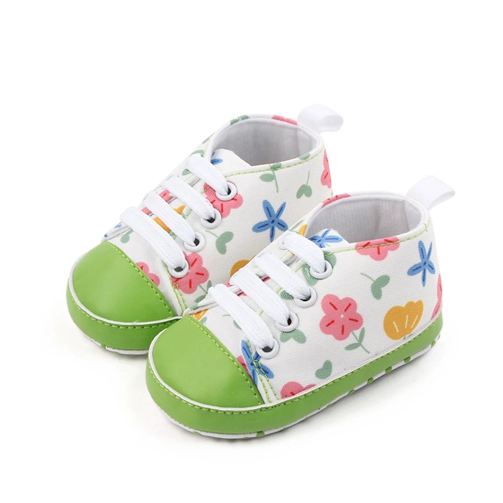 Baby Canvas Shoes Flower Planet Gingerbread Man Leopard Print Non-slip Walking Shoes 2023 Summer New Casual Flats for Girls Boys