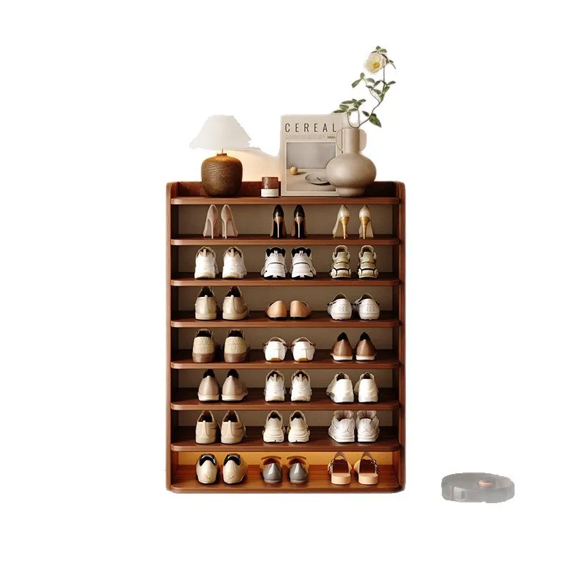 

Shoe rack home interior looks good, multi-layer simple storage shelf entry door large capacity against the wall