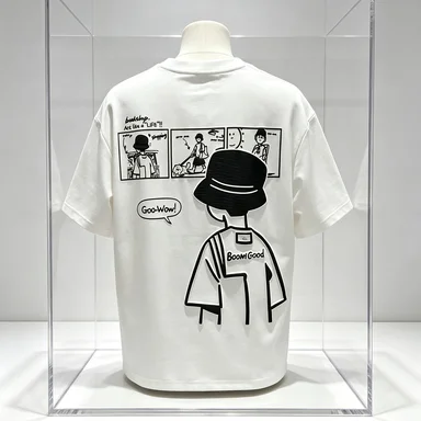 2026 Comfort Skin-friendly Men's Casual Comfortable Short-Sleeve T-Shirt Trendy Street Style Summer Printed Pattern T-Shirt  Top