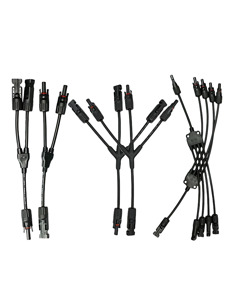 1/5/20/100 Ensembles de connecteurs solaires photovoltaïques DC PV en Y, 1000V 30A, mâle/femelle, 3 voies, 4 voies, 5 voies, prise 1 vers 2/3/4 adaptateur