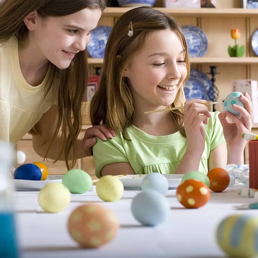 10 قطع من هزازات البيض البلاستيكية مع موسيقى قرع لعيد الفصح، مالاركاس، مع هزازات الرسم بنفسك لتعلم الموسيقى (5 أزواج) #4