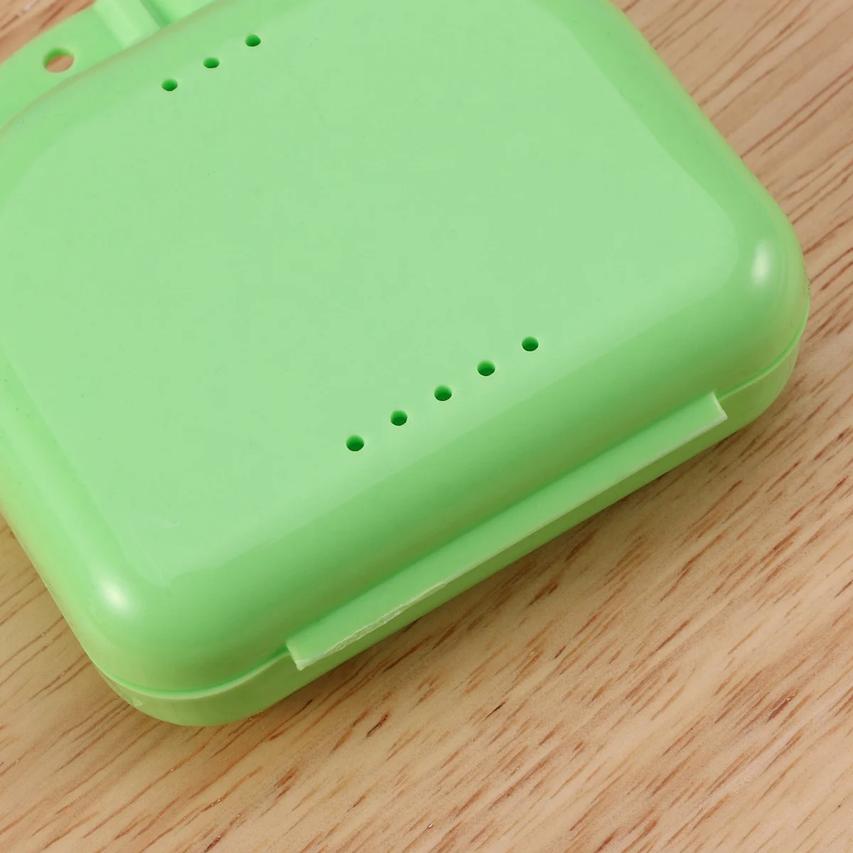 

6Pcs Denture Storage Container Durable Mouth Guard Box Retainer Case Snap Lock Vent Holes Odor Free Long Lasting