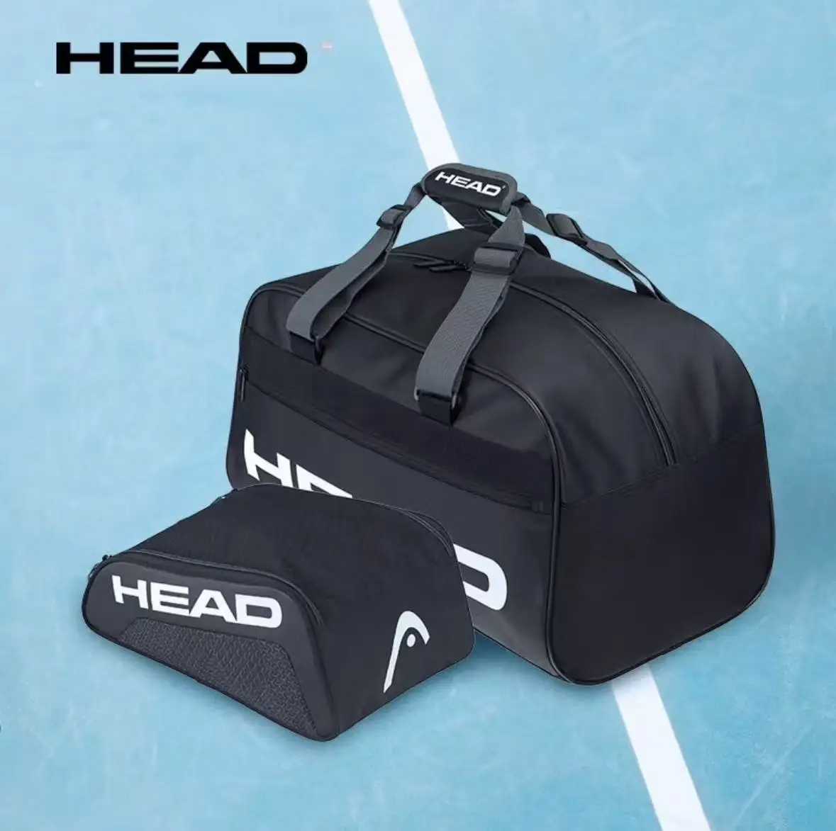 HEAD TOUR TEAM Series Travel Bag  Black Shoe Bag Tennis Racket Bag Can Accommodate One Pair of Shoes