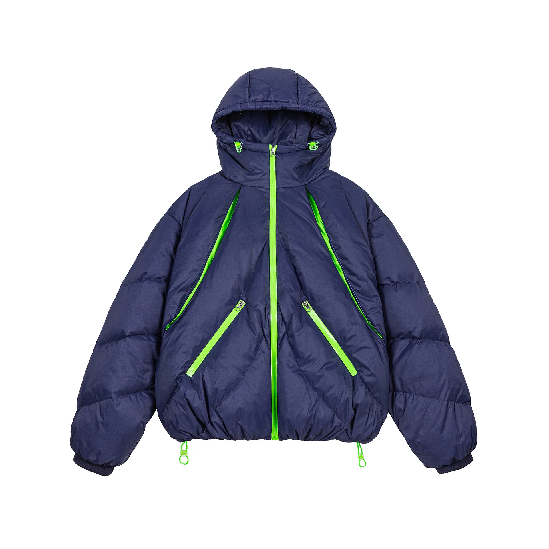 

Outdoor Water - Resistant Hooded Warm Short Down Jacket Autumn Camping Windproof Couple Outfit Light and Warm