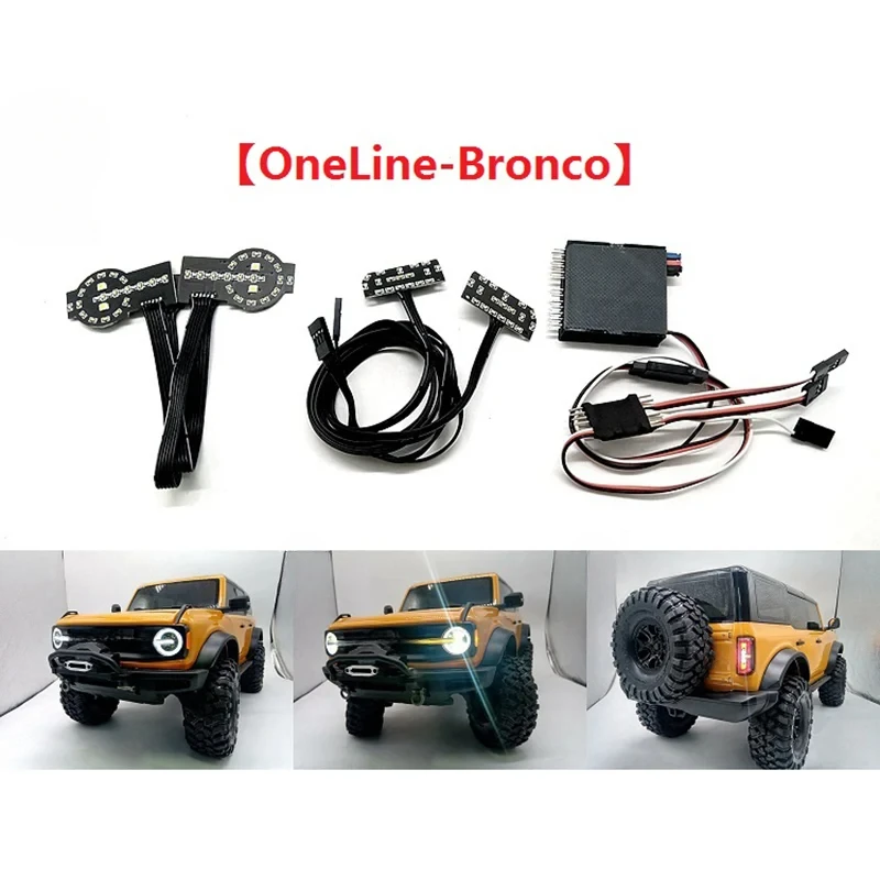 LED Linkage Light Group Lighting System for 1/10 RC Crawler Car Traxxas TRX4 Ford Dedicated