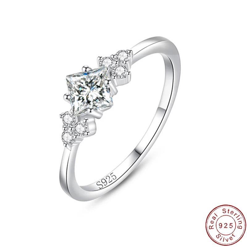 

Европейское сверкающее сладкое кольцо LOVE AAA CZ S925 из стерлингового серебра на палец для женщин, свадебные украшения на день рождения