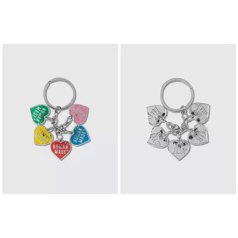 2026 Human Made Heart Keychain Bag Charm Keiko Sootome Nigo Cute Gift Streetwear