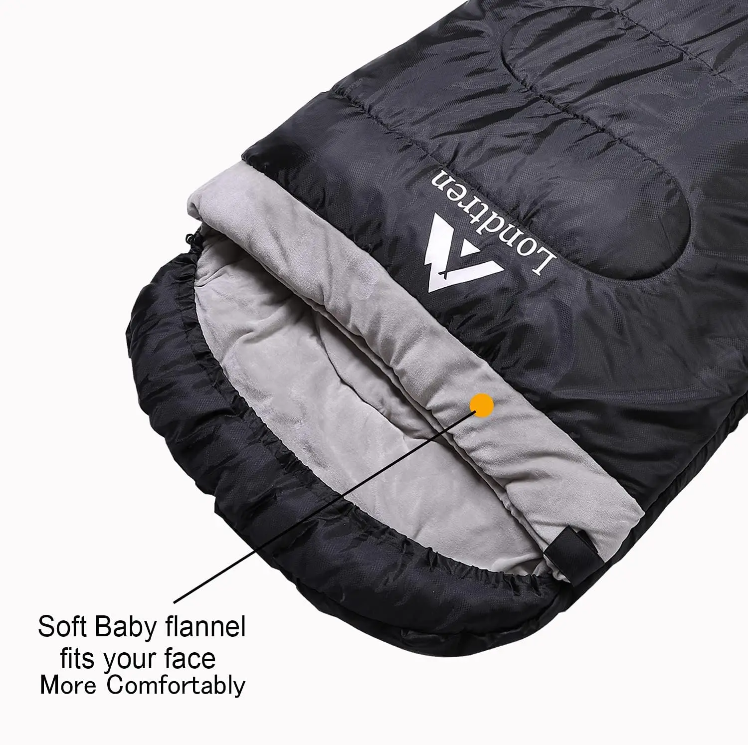 Large 0 Degree Sleeping Bags for Adults Cold Weather Sleeping Bag Camping Winter Below Zero 20 15 Flannel Big and Tall XXL