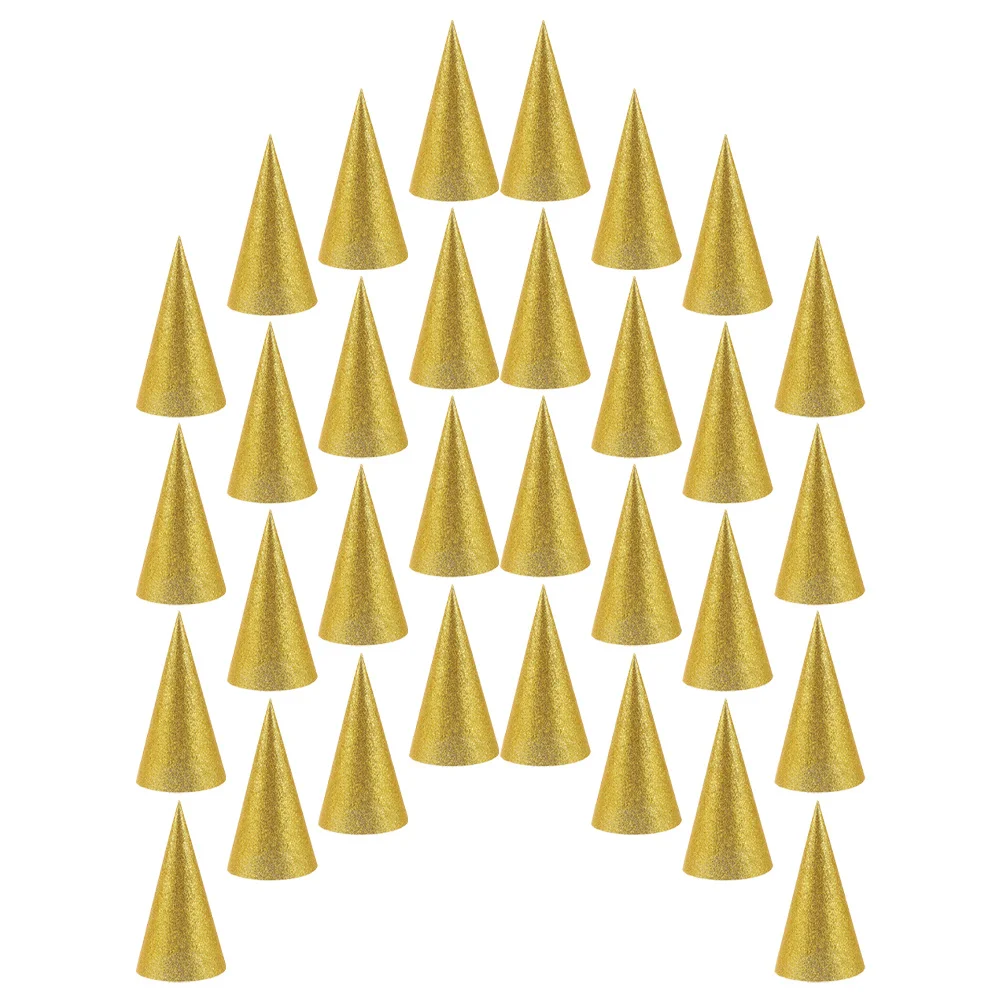 

36Pcs Birthday Party Cone Hats Paper Hat Props Kids Adorable Birthday Supplies and Festival Decorations Party Hat Prop