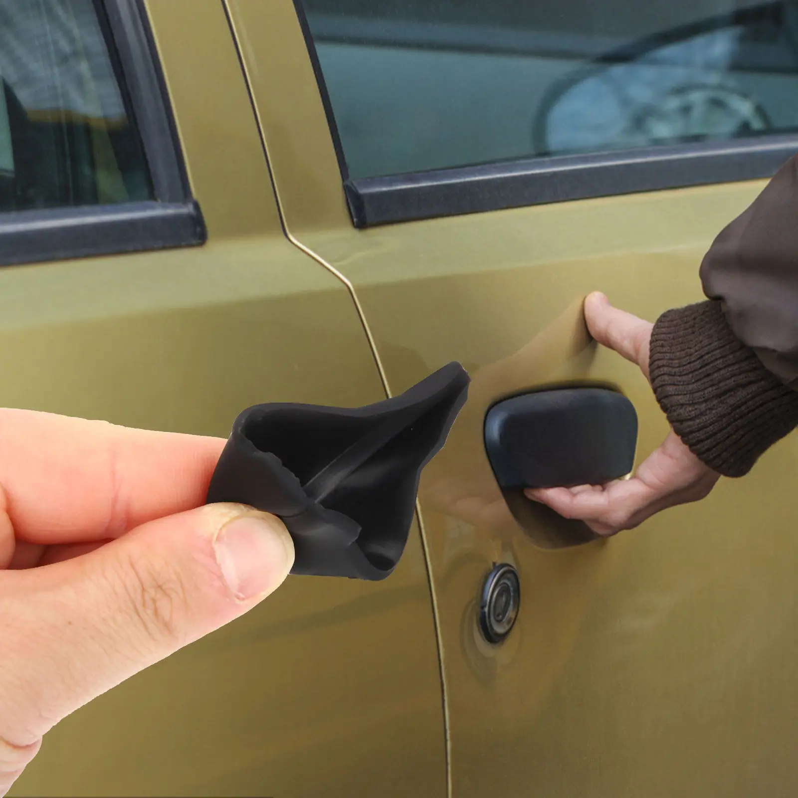 

4Pcs Universal Car Door Edge Guard Premium Silicone Door Corner Protector Shock Absorbing Anti Scratch Bumper for All Vehicle