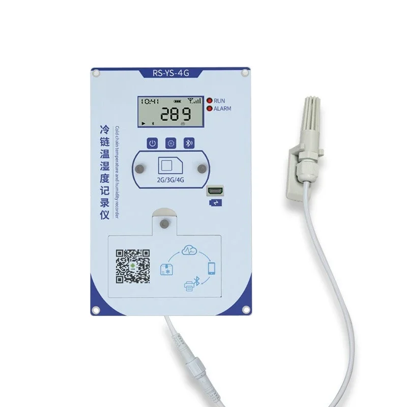 

Temperature recorder 4G upload cold chain transportation, Bluetooth printing embedded, temperature positioning