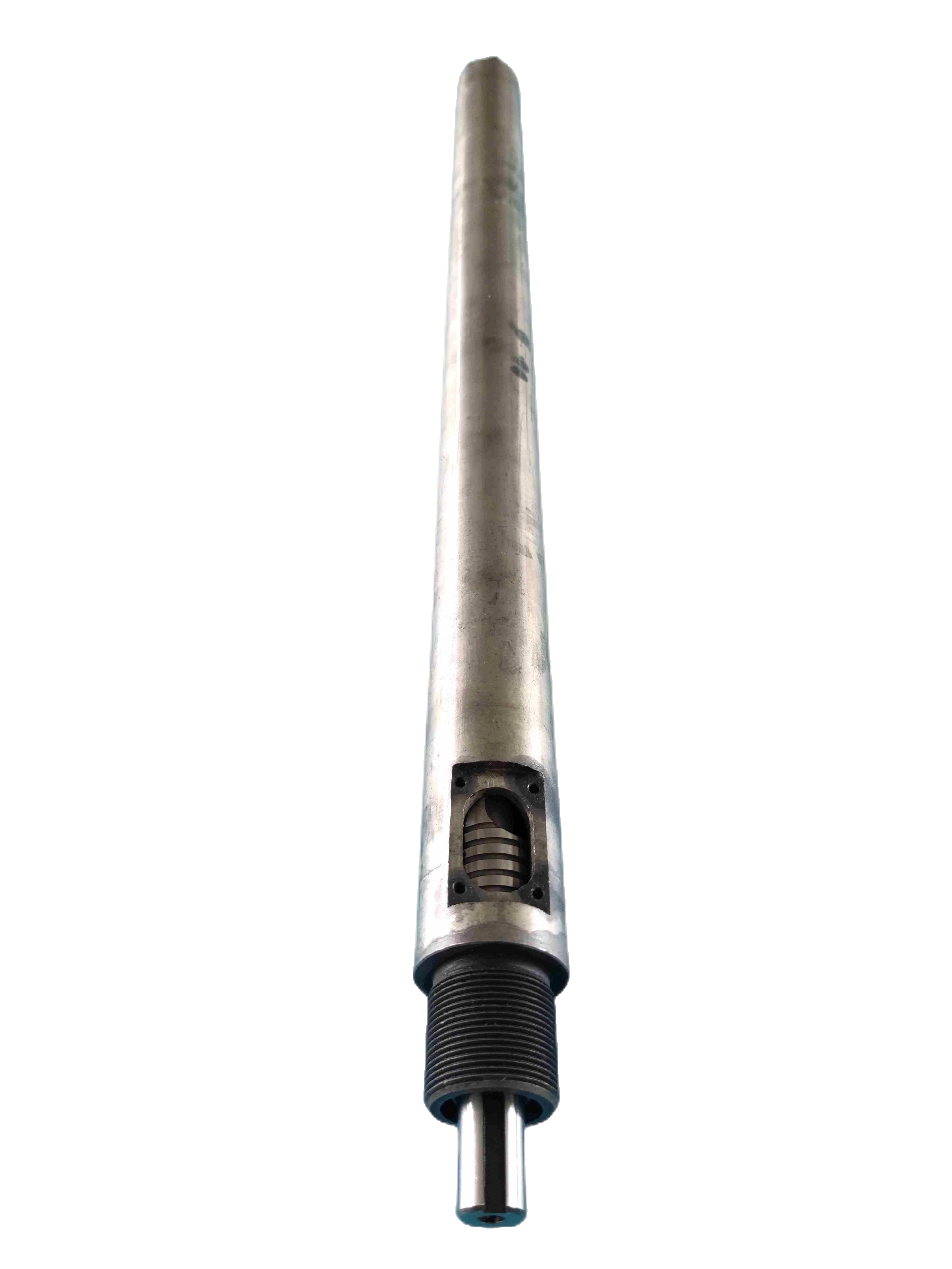 30 mm Durchmesser, 825 mm Länge, Spritzguss-Formschraubensatz mit 770 mm Zylinderdüse, Meltingplot GmbH Design