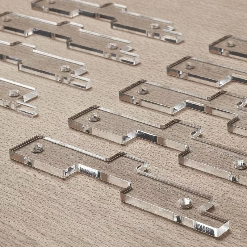 10Pcs Clear Acrylic Router Table Setup Bar For Woodworking Height Gauges Block Measurement Tool No Assembly Required