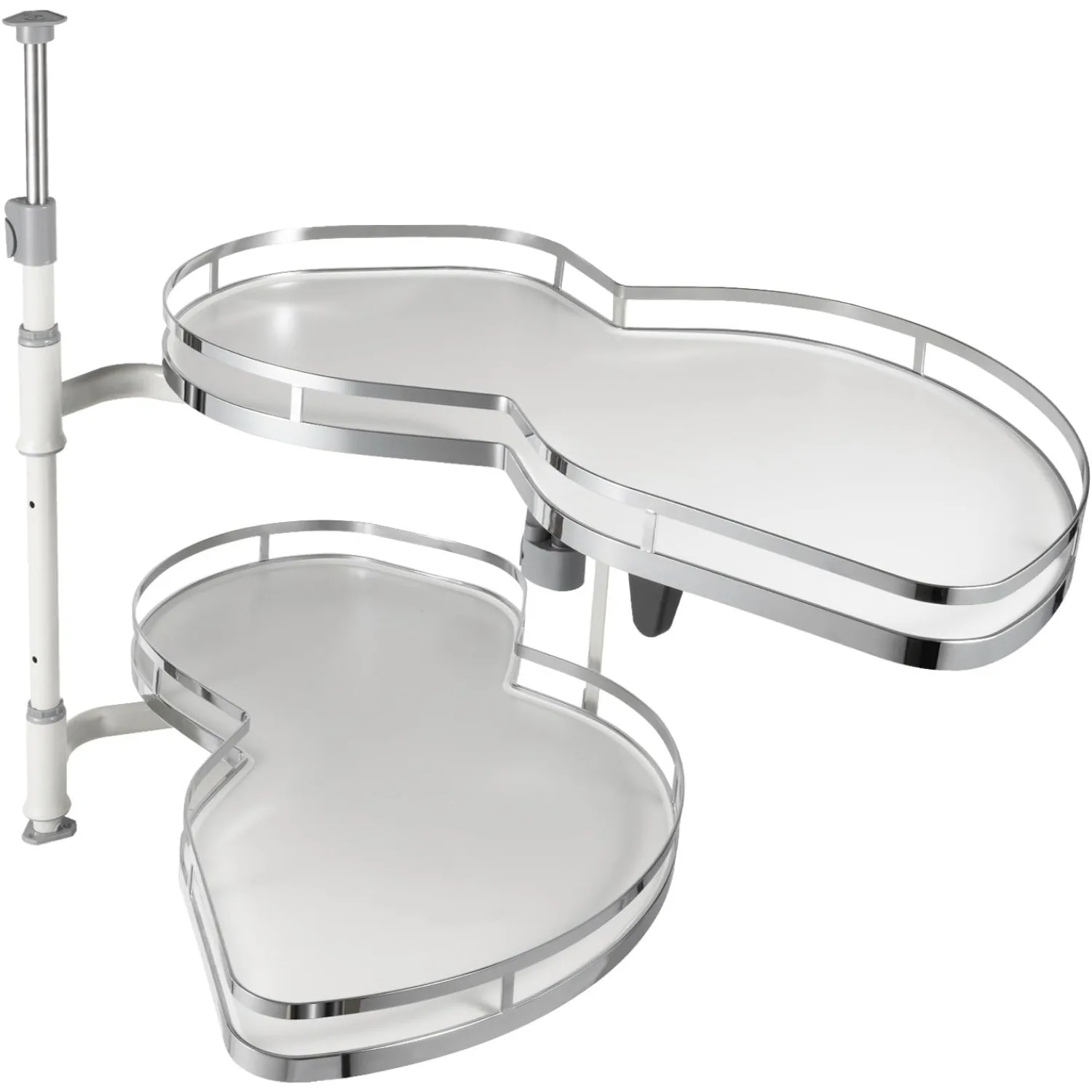 منطقة كاروسيل Eckschrank، Kücheneckschrank Auszug Erweiterbar Kücheneckenablage