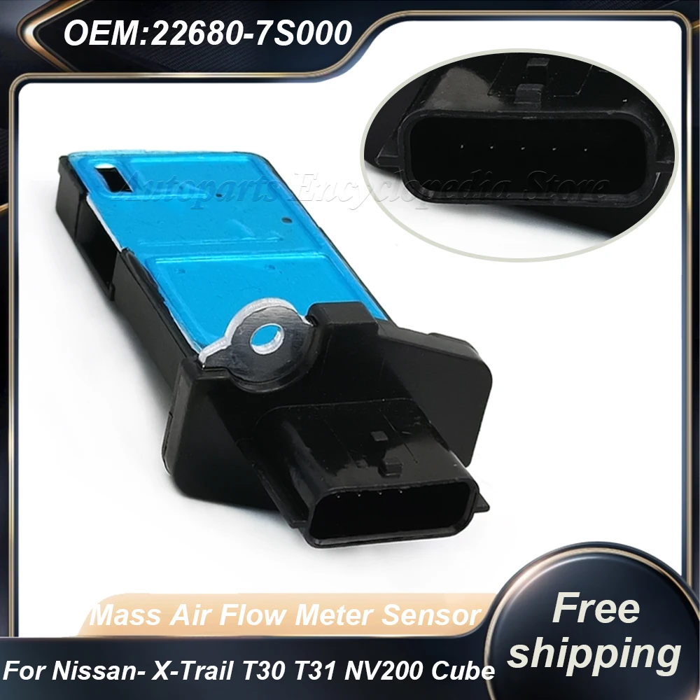 

Mass Air Flow Meter Sensor For Nissan- X-Trail T30 T31 NV200 Cube Z12 22680-7S000 Auto Parts