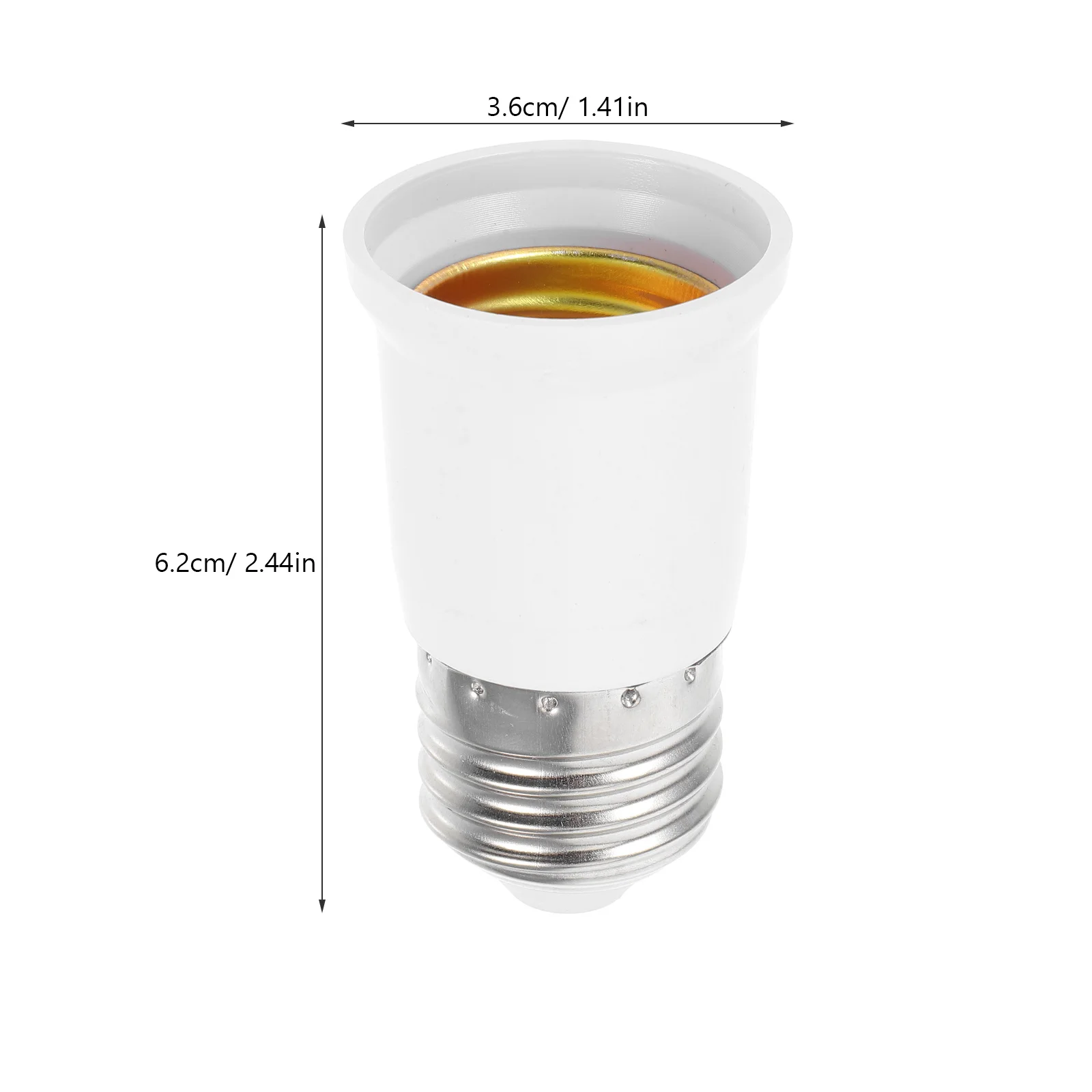 2 قطعة E27 مصباح المقبس موسع 65 مللي متر لمبة حامل محول ضوء لمبة تمديد ل الثريا الجدول الجدار مصباح تركيبة إضاءة