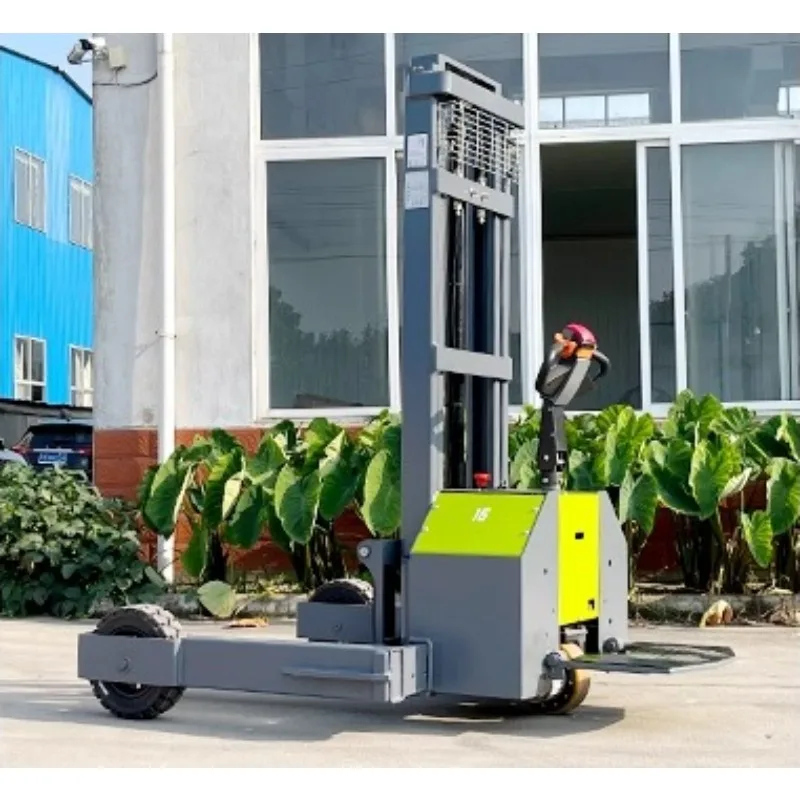 FOB Electric Hydraulic Stacker Outdoor Off-road  Station Ride-on Lift Truck Loading and Unloading Truck Load Forklift