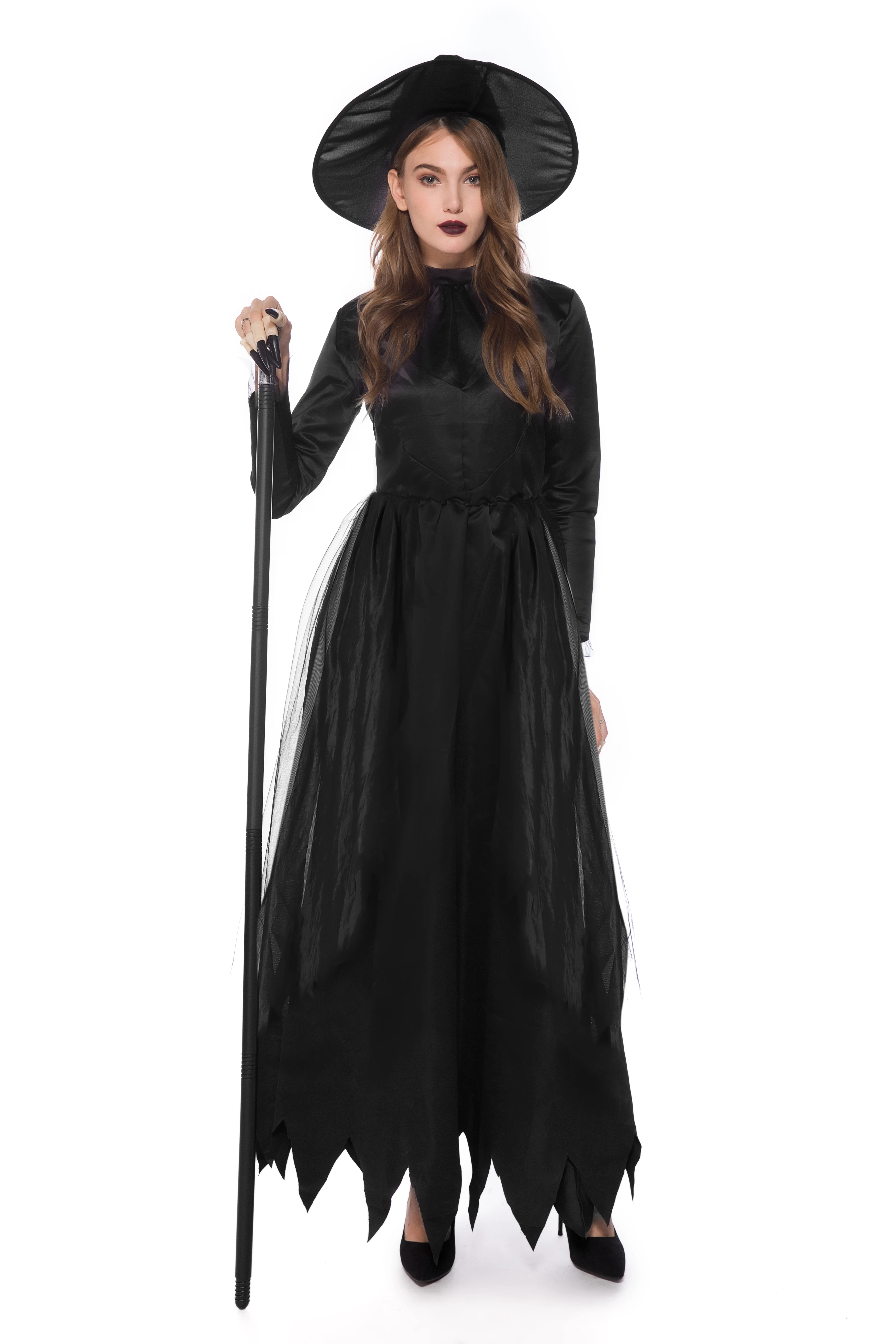 Trang Phục Hóa Trang Halloween Dành Cho Nữ Cosplay Đáng Sợ Phù Thủy Đầm Nữ Carnival Hóa Trang Cosplay Gothic Pháp Sư Đầm