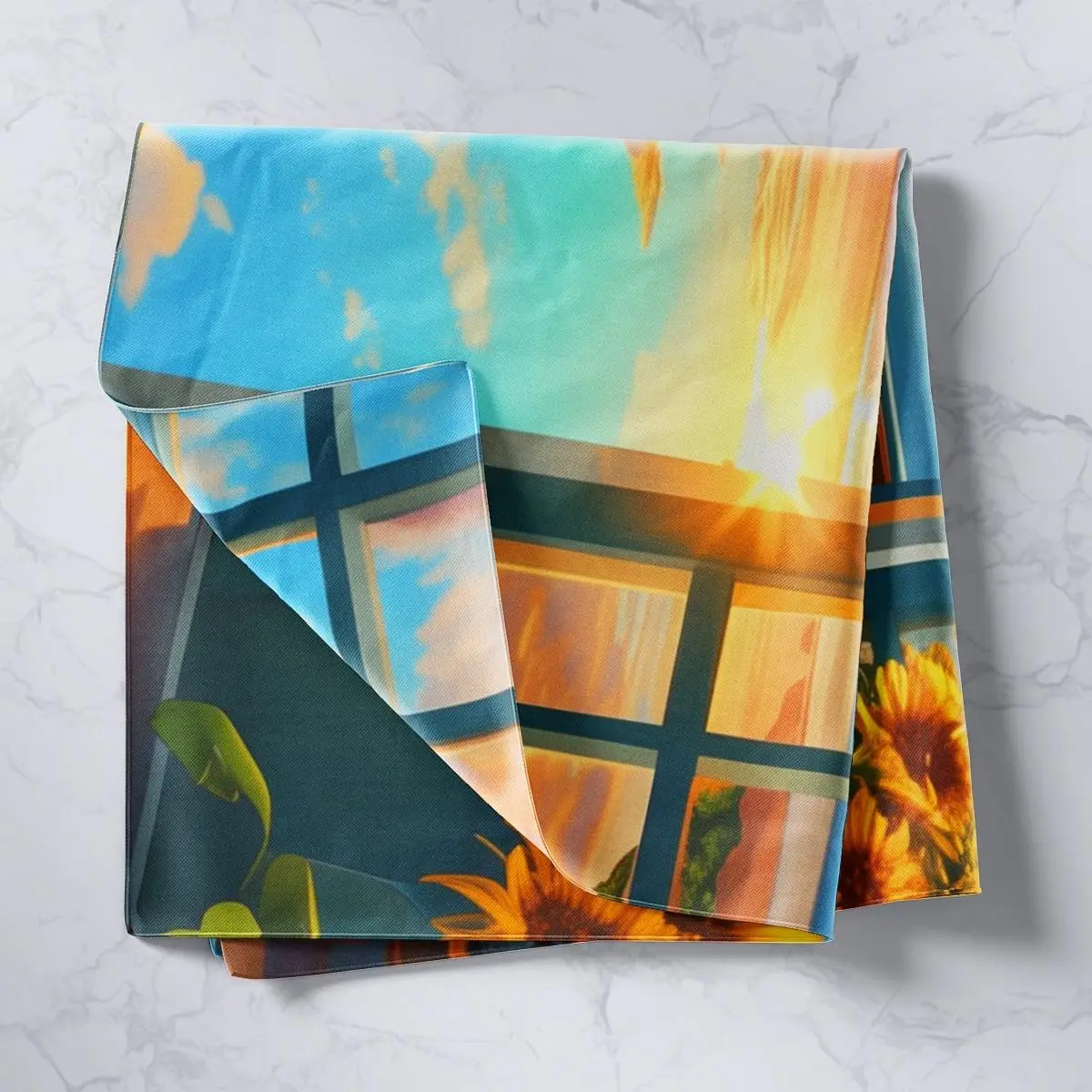 Aesthetic Tropical Beach Sunset View Tapestry Wall Hanging Ocean Resort Coastal Sunrise Boho Home Decor Polyester Art