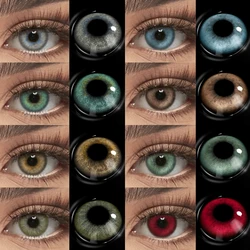 EYESHARE Natural Colored Contacts Lenses 2pcs Blue Contacts Beautful Pupils Color Contacts Yearly Makeup Green Eyes Contact Lens