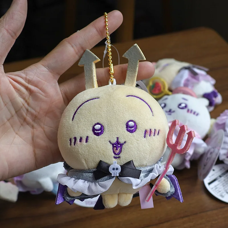 Kawaii Chiikawa Demon Angel Hachiware lindo Usagi regalo de cumpleaños para niños muñeco de peluche llavero de dibujos animados mochila adorno colgante